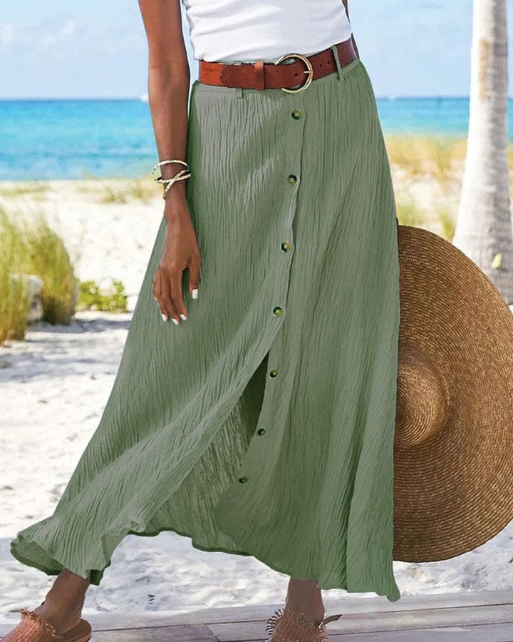 Women’s Long Monochrome Skirt – Elegant Style for Any Occasion