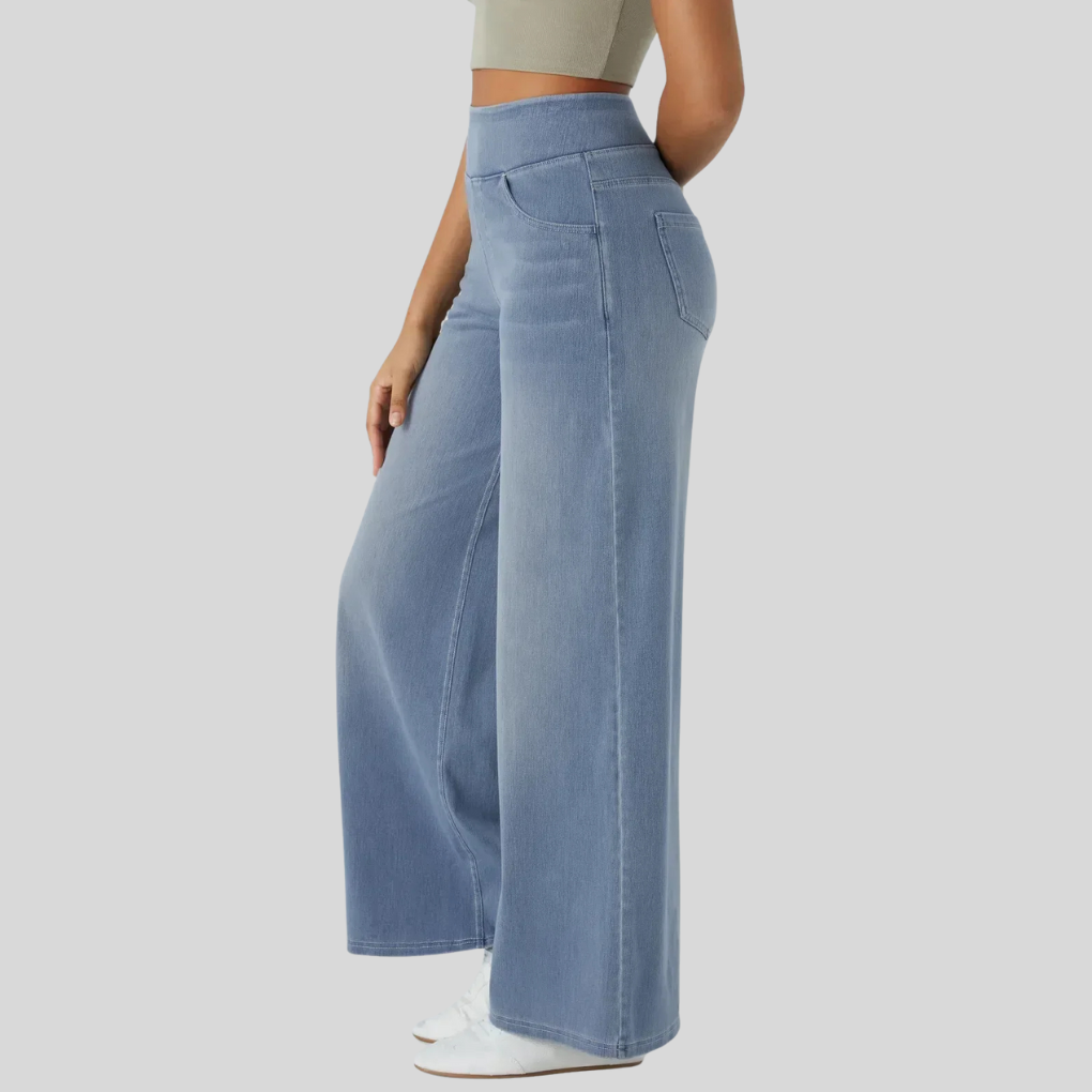 Evie High-Waisted Elastic Pants