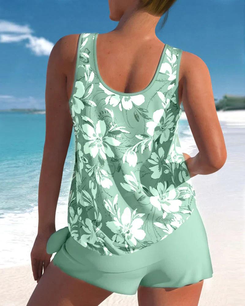 Women’s Tankini Swimsuit Two Piece Set