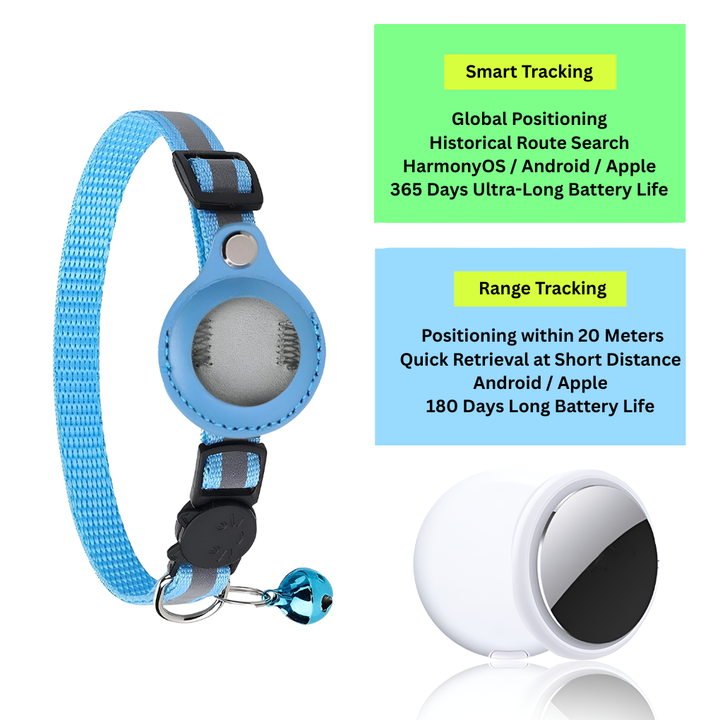 Cat GPS Tracker Collar with Reflective Design