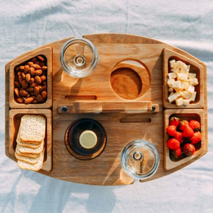 Foldable Wine Table – Enjoy Wine Anywhere