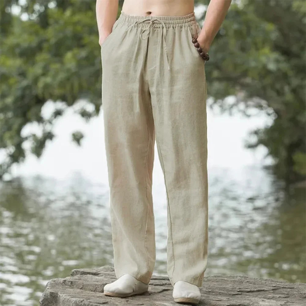 Men's Linen Beach Pants for Effortless Summer Comfort