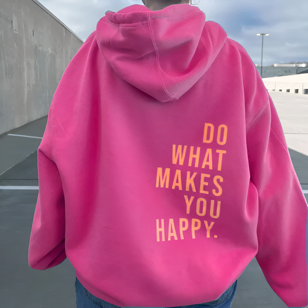 Unisex Happy Hooded Sweatshirt