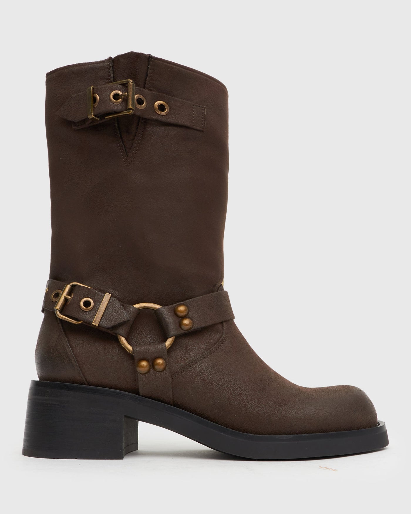 Zephe | Women’s Ankle Biker Boots | Rugged Style