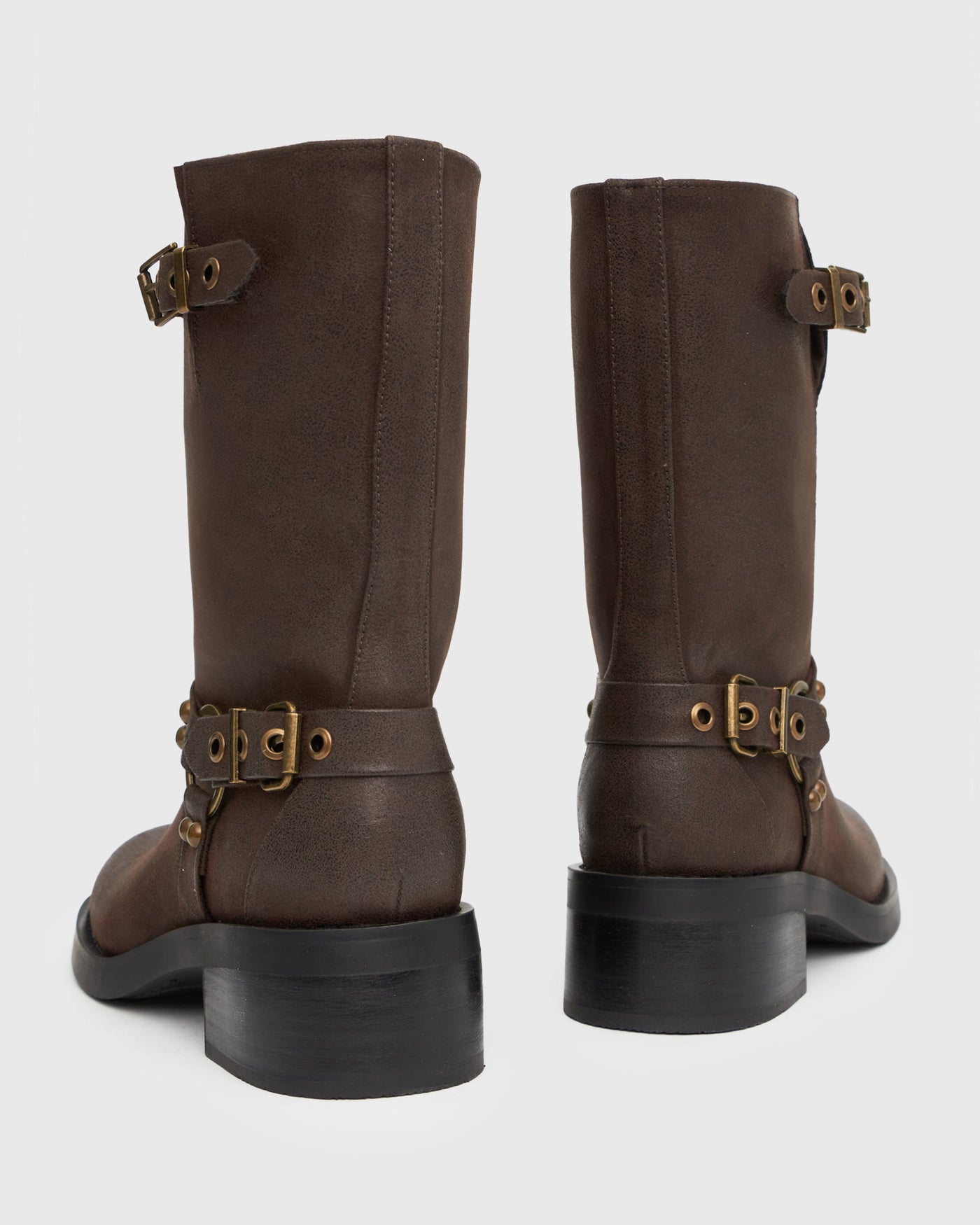Zephe | Women’s Ankle Biker Boots | Rugged Style