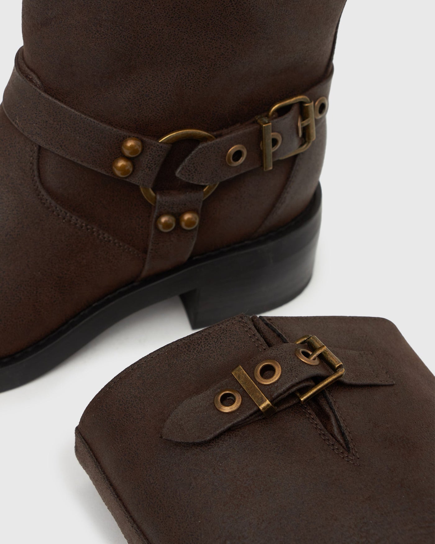 Zephe | Women’s Ankle Biker Boots | Rugged Style