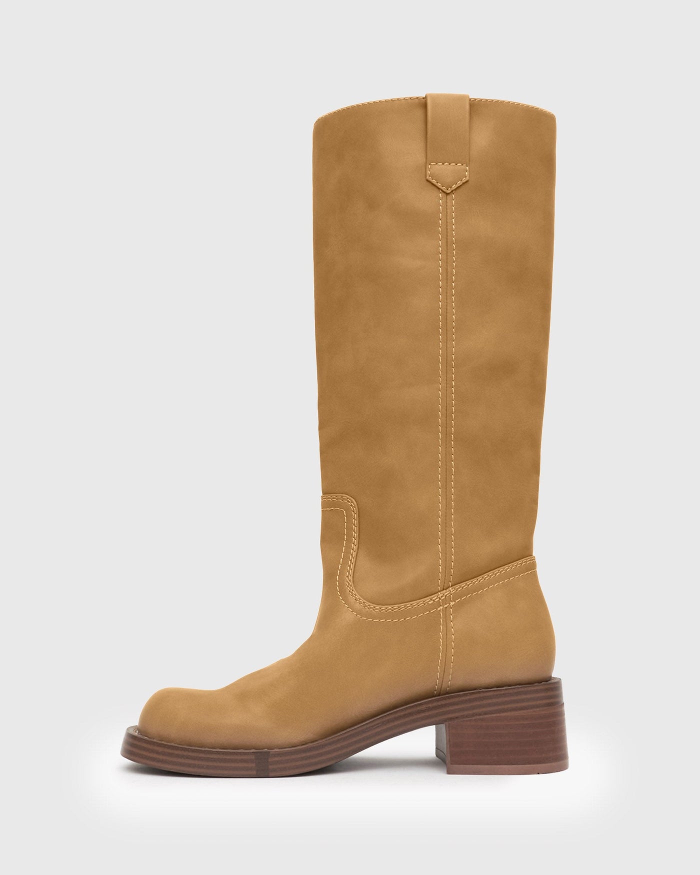 Vilarra | Women’s Stacked Heel Knee Boots | Bold Silhouette