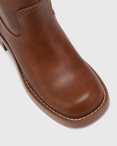 Velona | Women’s Stacked Heel Knee Boots | Sophisticated Edge