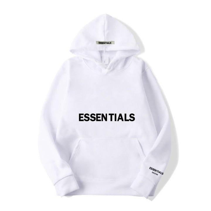Warm Fleece Hoodie with Letter Print Cozy Comfort Meets Urban Style