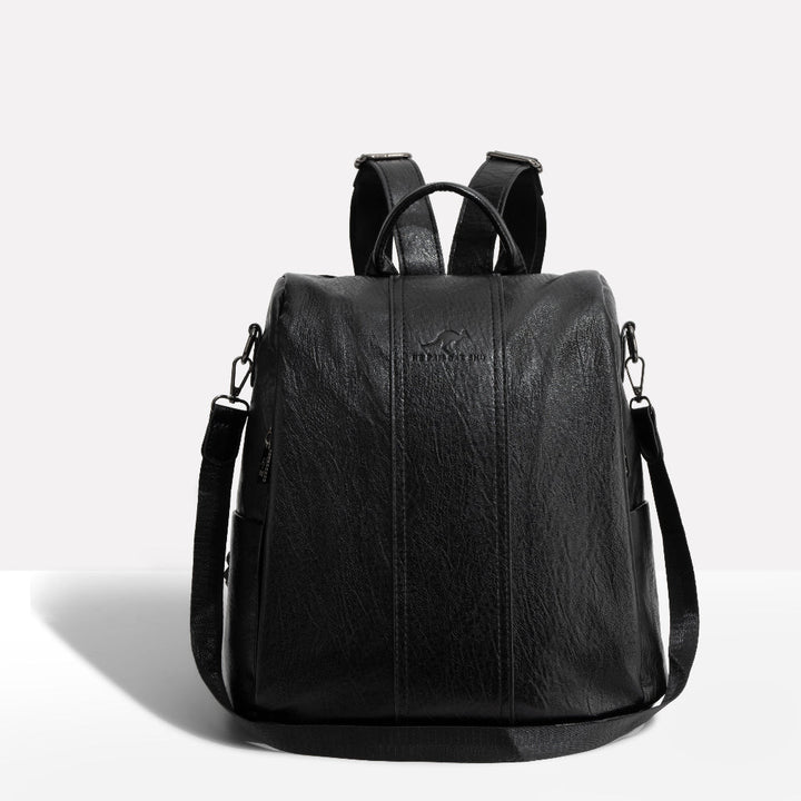 Chic Anti-Theft Backpack for Women – Stylish Leather Design with Concealed Storage