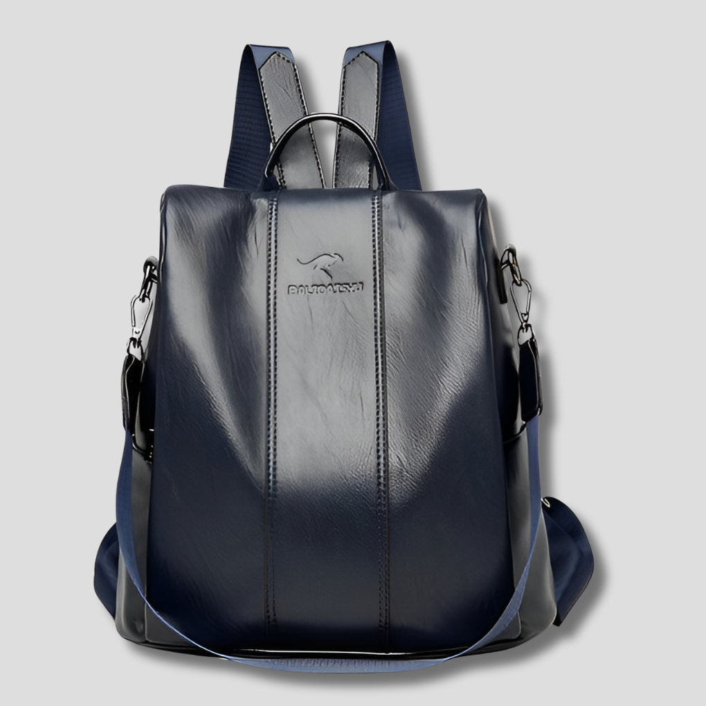 Anti-theft Leather Backpack for Stylish Women