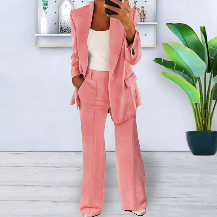 Women’s Pantsuit with Wide-Leg Trousers