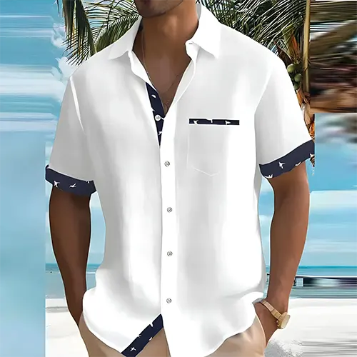 Men's Short Sleeve Summer Shirt | Breathable & Stylish