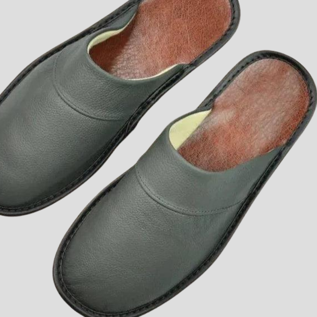 Men’s Leather Slippers