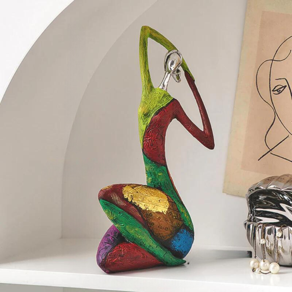 Artistic Modern Abstract Woman Resin Sculpture