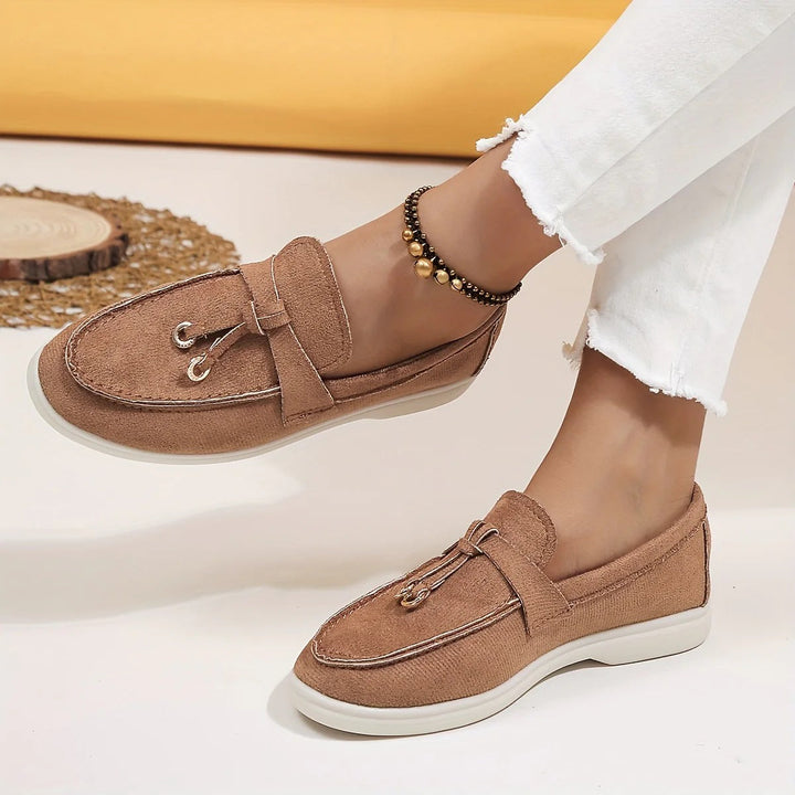 Elegant comfortable loafer women's shoes