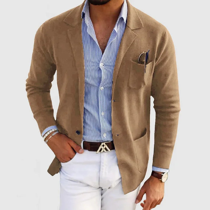 Stylish Men's Blazer with Casual Flap Pockets – Timeless Design, Modern Twist