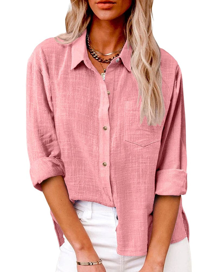Lize Linen Blouse – Airy Oversized Style for Women