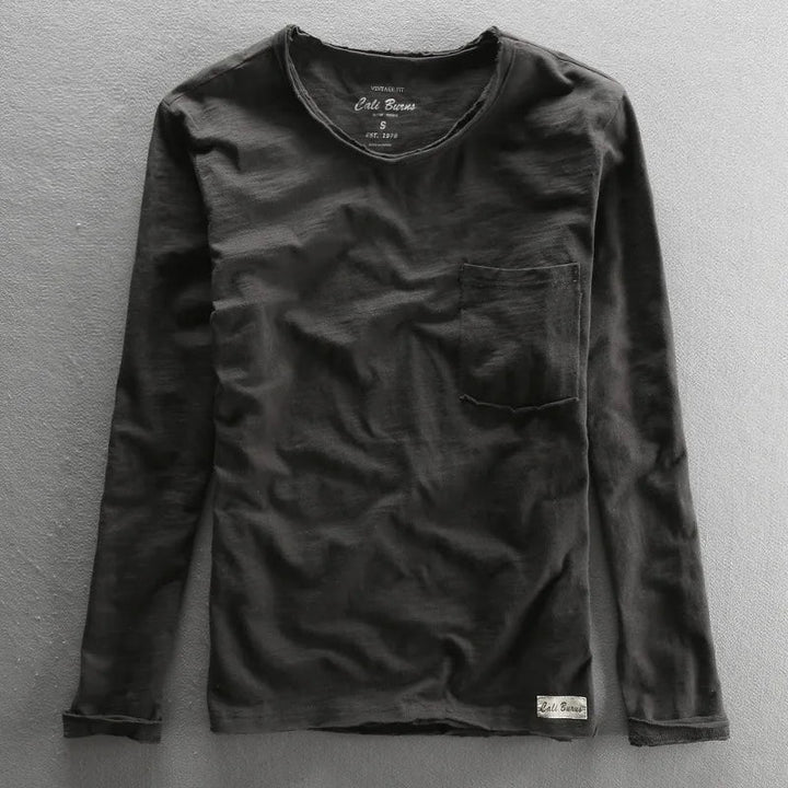 Vintage Cotton Long Sleeve with Crew Neck