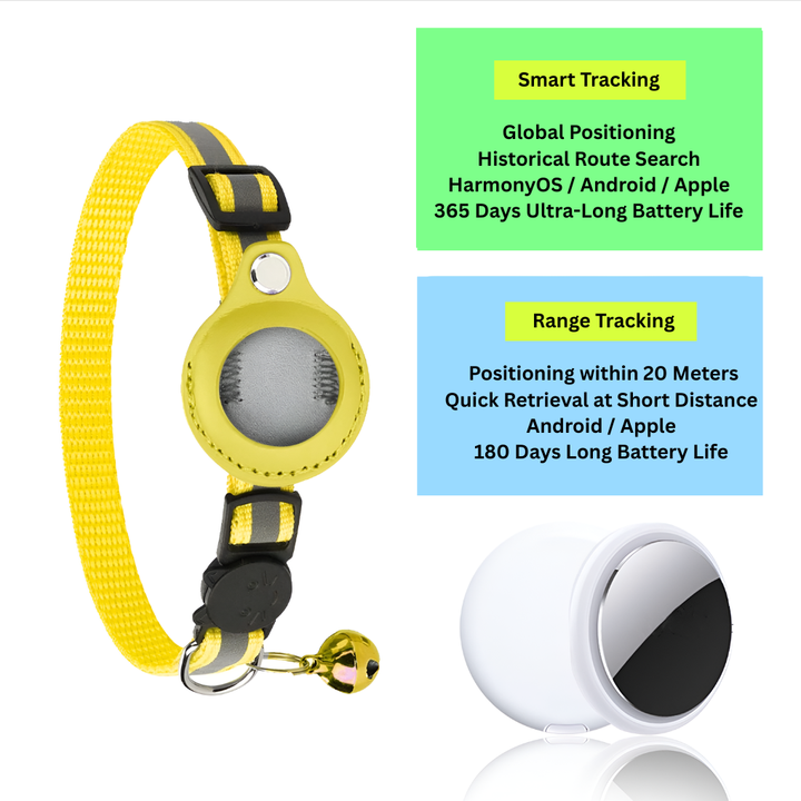 Cat GPS Tracker Collar with Reflective Design
