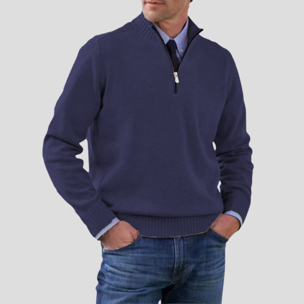 Men’s Half-Zip Sweater – Stylish Layering Choice