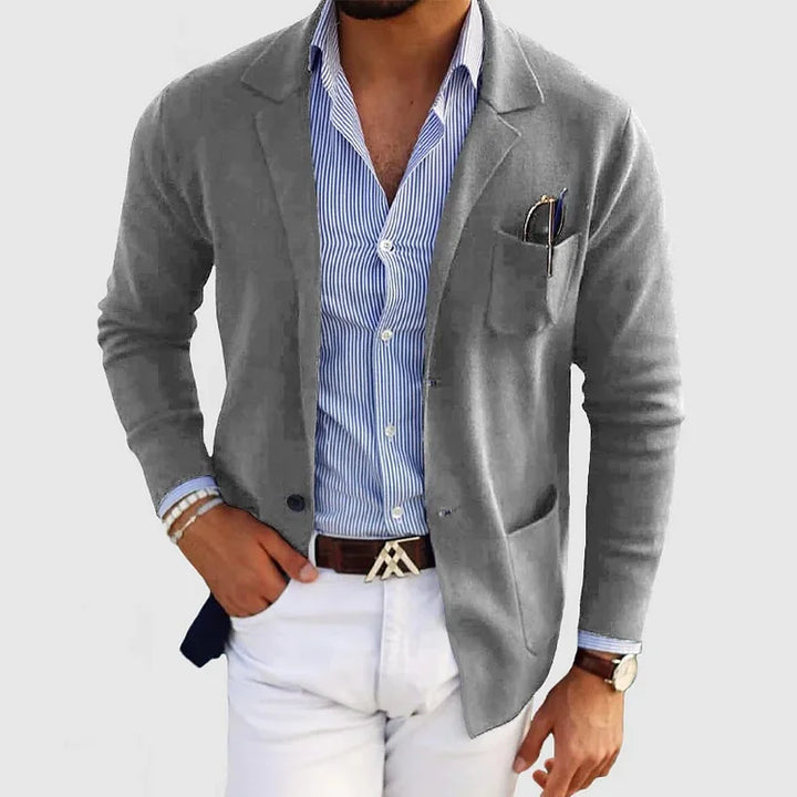 Stylish Men's Blazer with Casual Flap Pockets – Timeless Design, Modern Twist