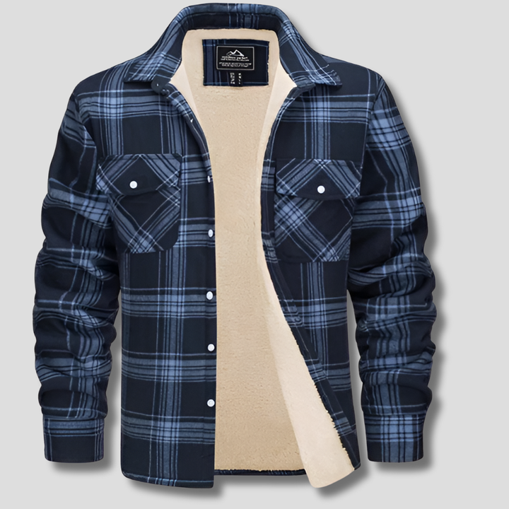 Cotton Checked Flannel Lumberjack Shirt