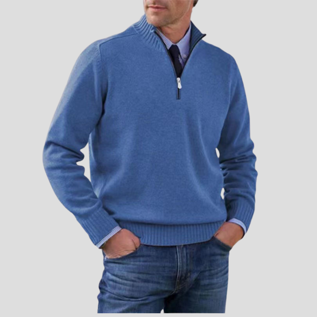 Men’s Half-Zip Sweater – Stylish Layering Choice