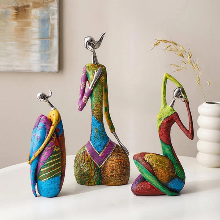 Artistic Modern Abstract Woman Resin Sculpture