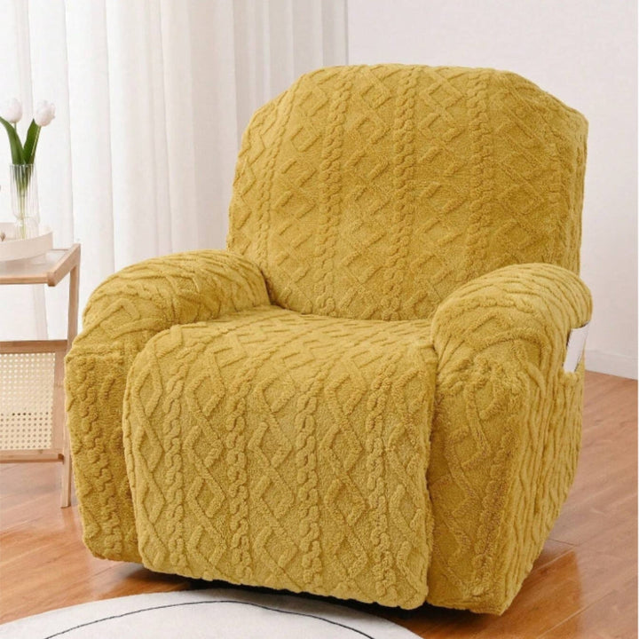 Soft, Non-Slip Winter Plush Recliner Sofa Cover