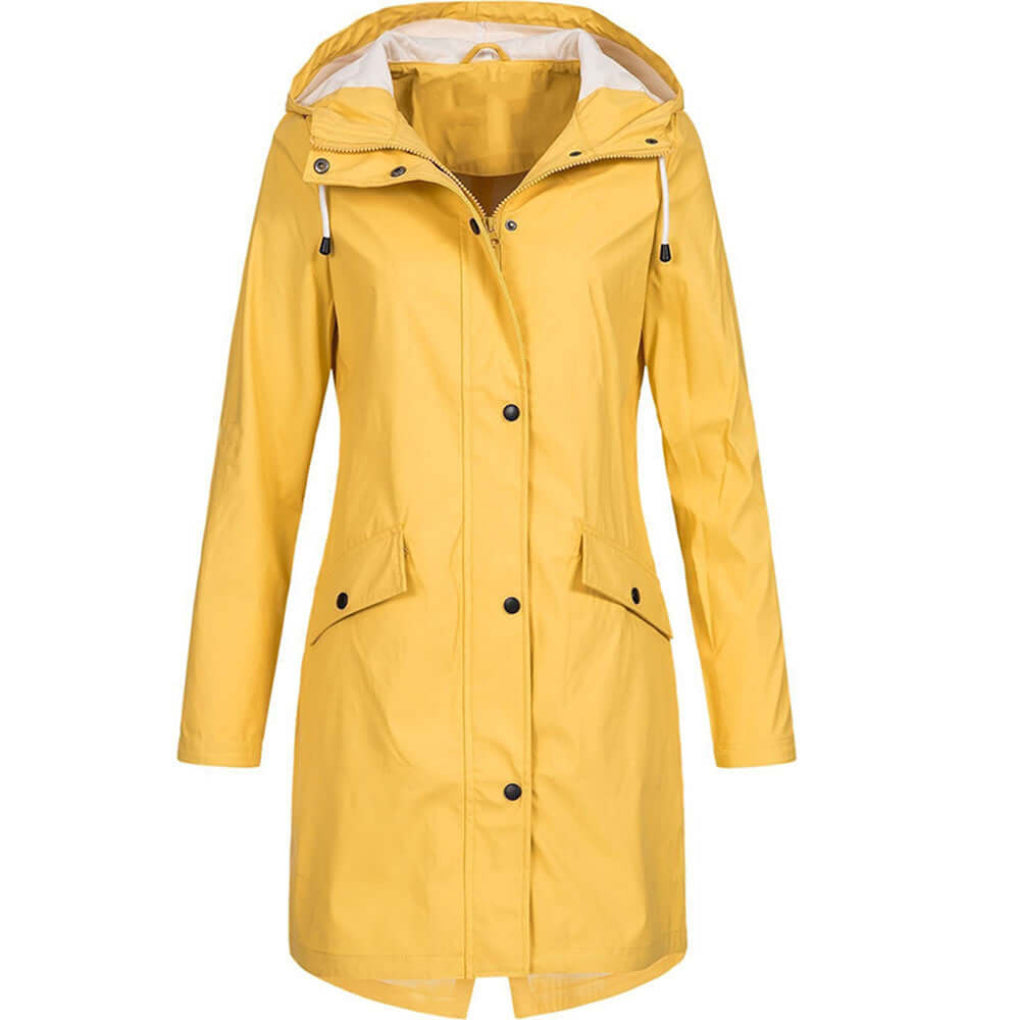 Women's Water-resistant Hooded Raincoat