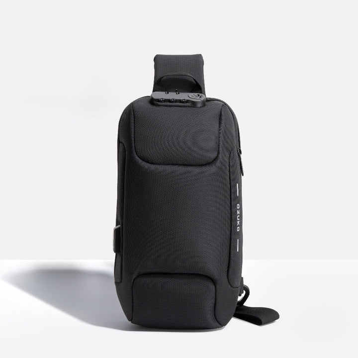 Secure Tech Crossbody Bag – Travel-Ready with USB Port and Hidden Pockets