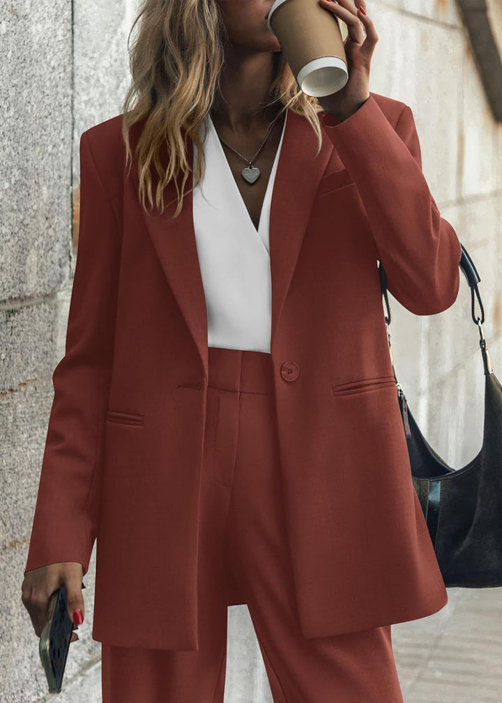 Women’s Blazer & Trouser Set for Office and Casual Wear