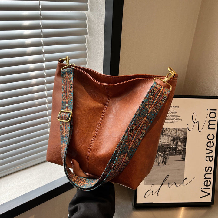 Leather Bag with Large Capacity for women