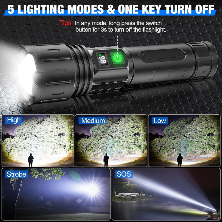 100000 Lumen Tactical Flashlight