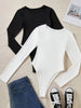 3-Pack Casual Long Sleeve Bodysuits for Women