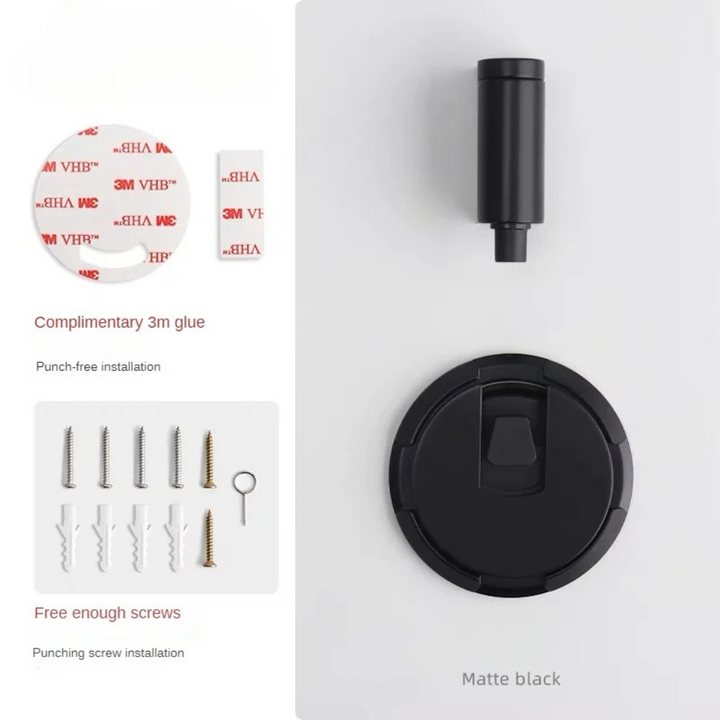 No Drill Magnetic Door Stopper Floor Mount