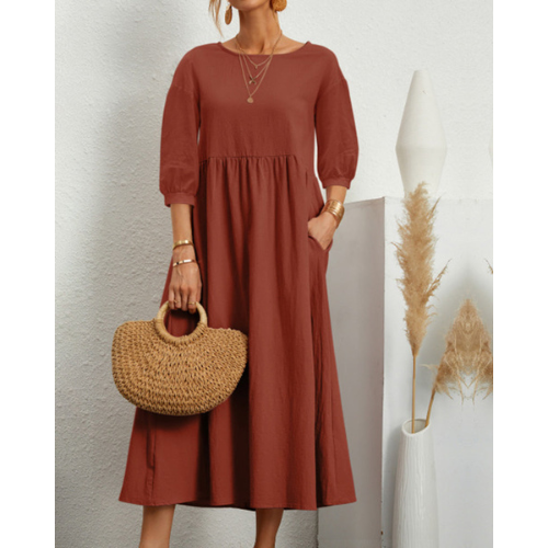 Women's Elegant Smocked Summer Dress | Midi