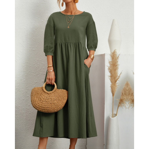 Women's Elegant Smocked Summer Dress | Midi