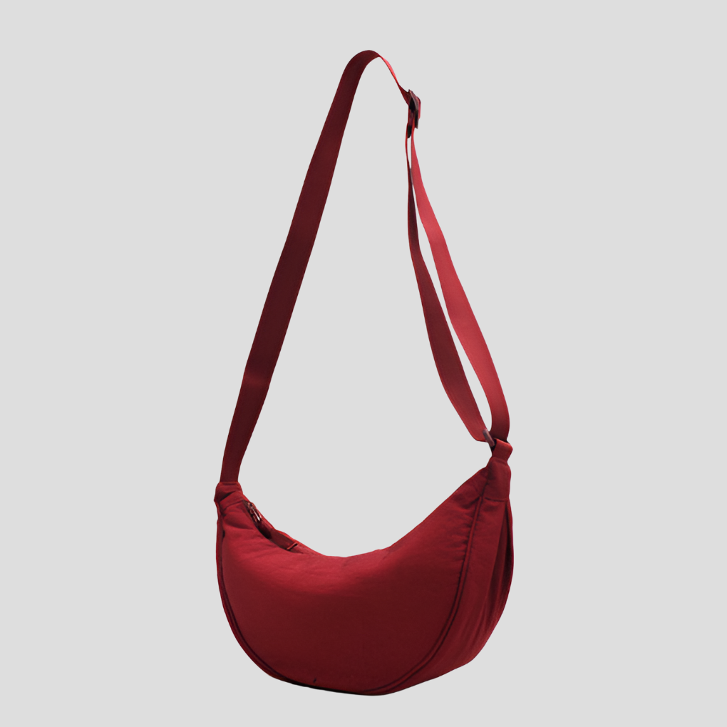 Spacious Nylon Shoulder Bag for Women