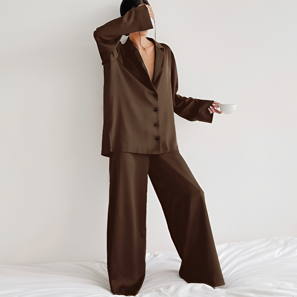 Women’s Satin Loungewear Set