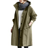 Long Water-resistant Raincoat for Women