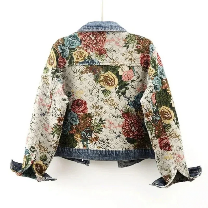 Women’s Floral Denim Jacket