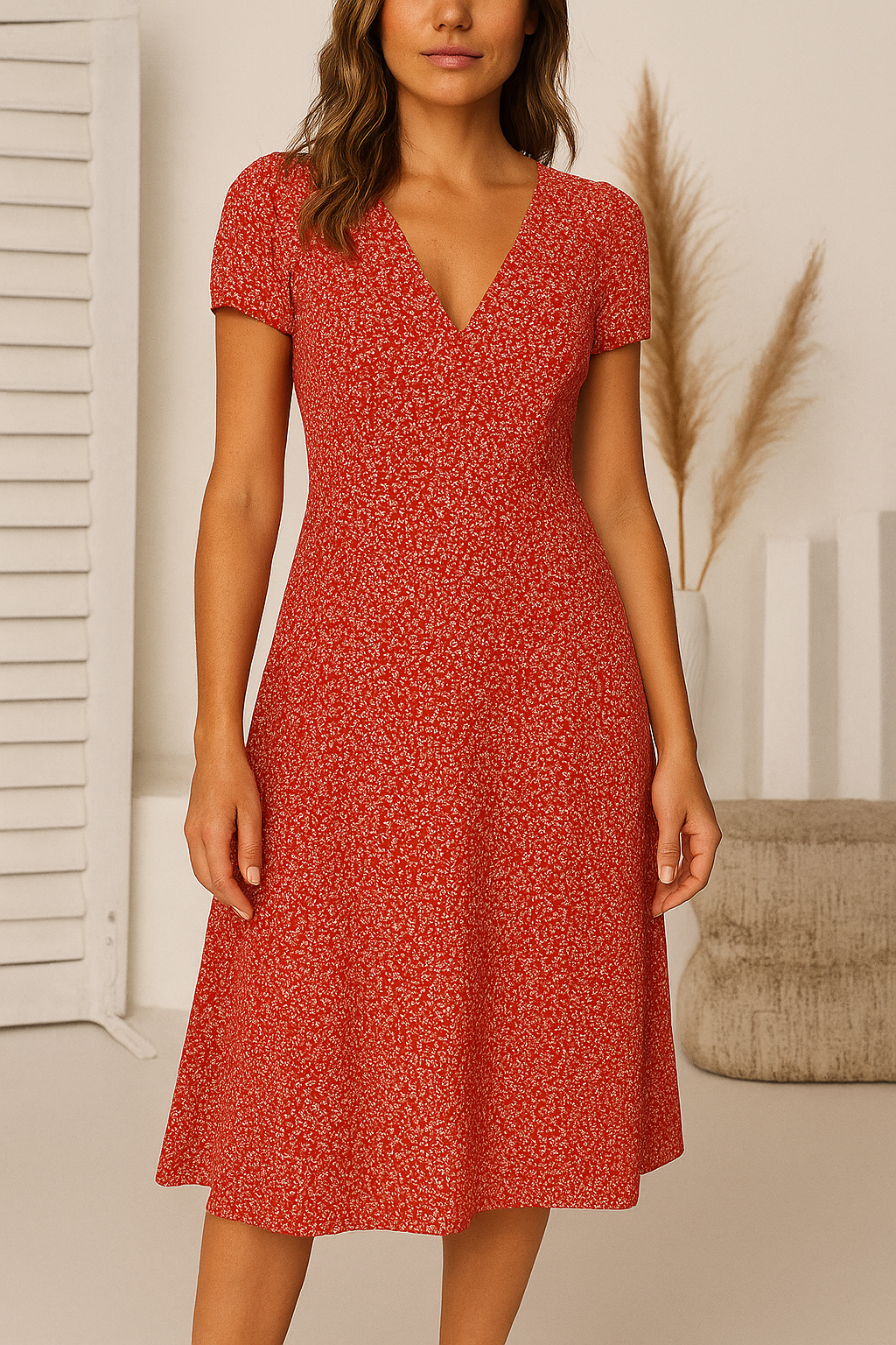 Alerei | Women's Chic Flowy Midi Dress