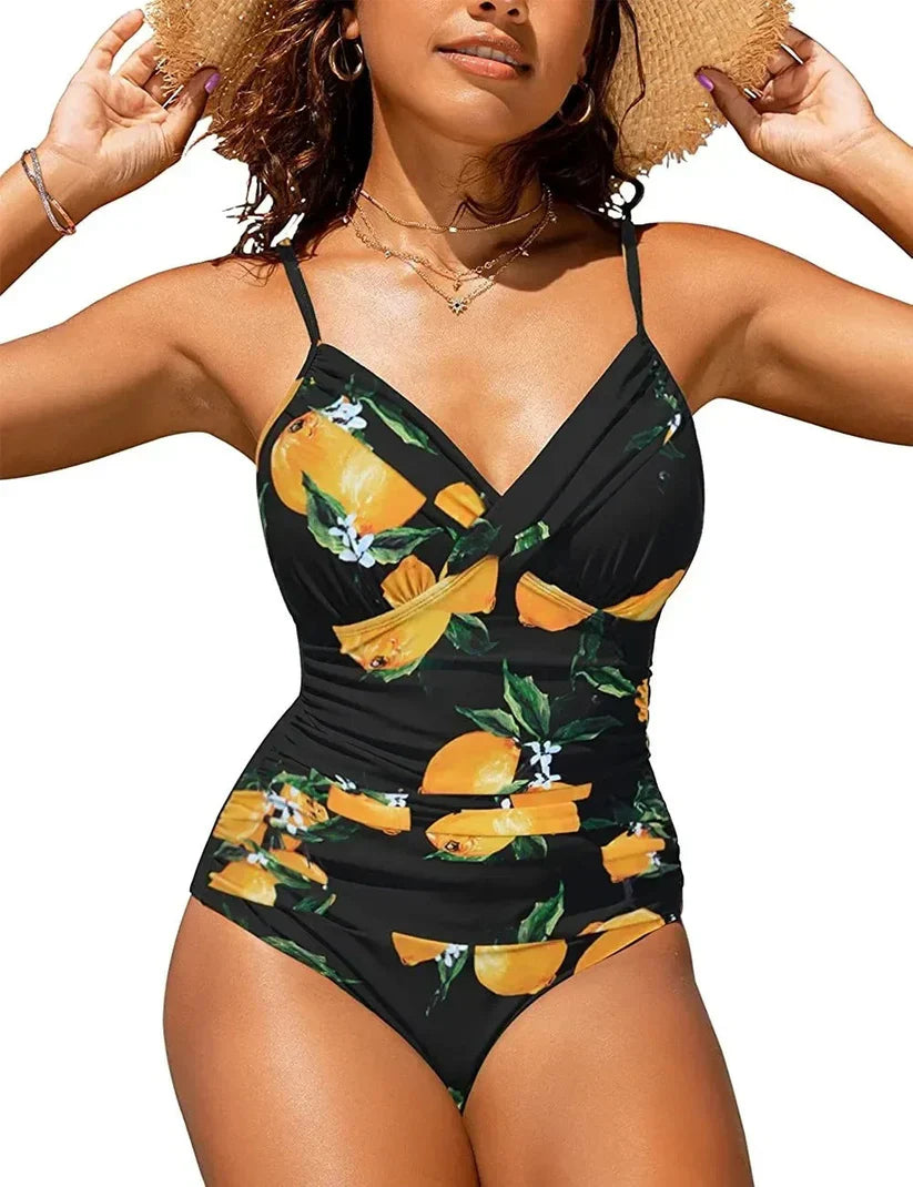 V-Neck Push-Up Swimsuit