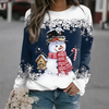 Women’s Snowflake Print Xmas Sweatshirt