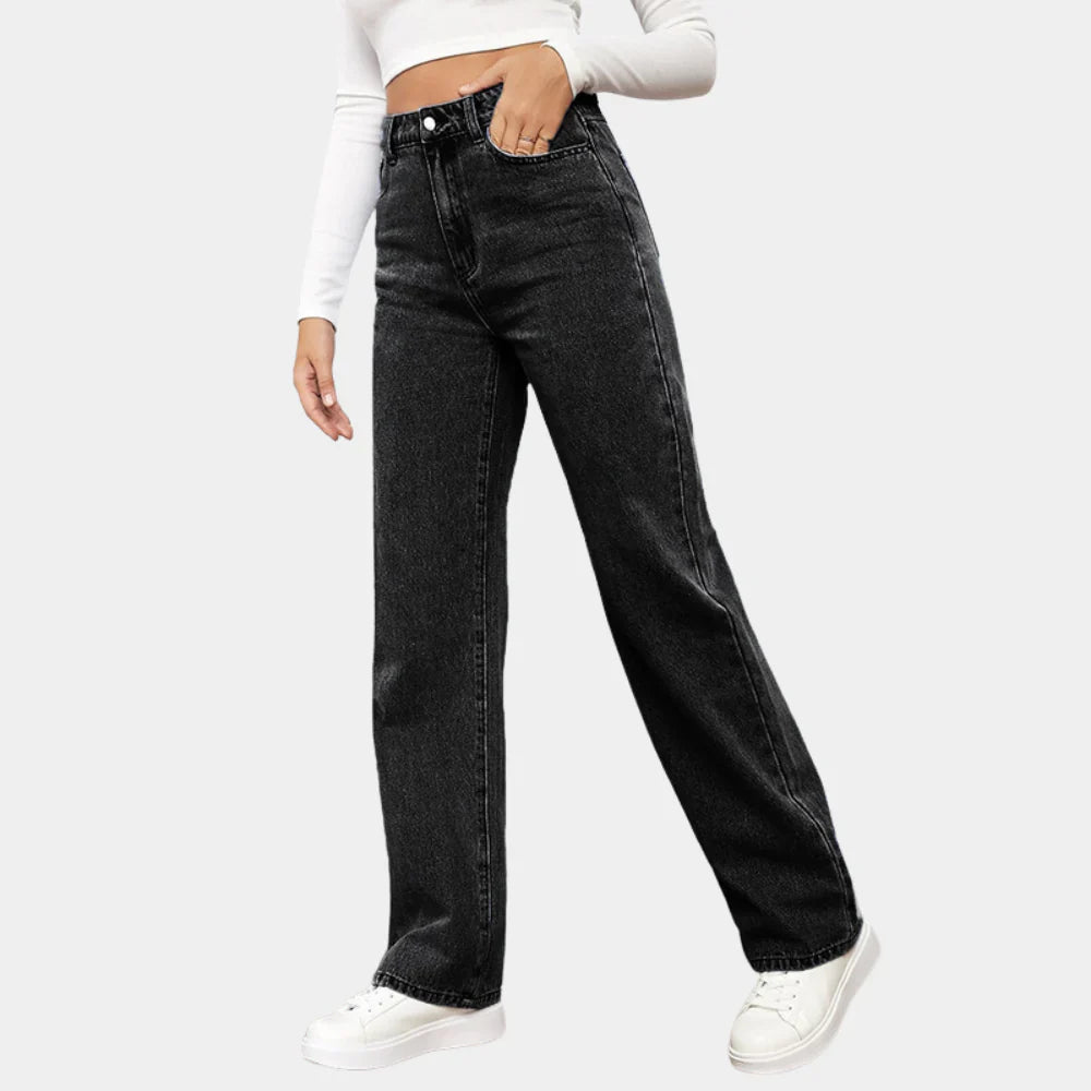 Straight-Leg Jeans in Denim Blend