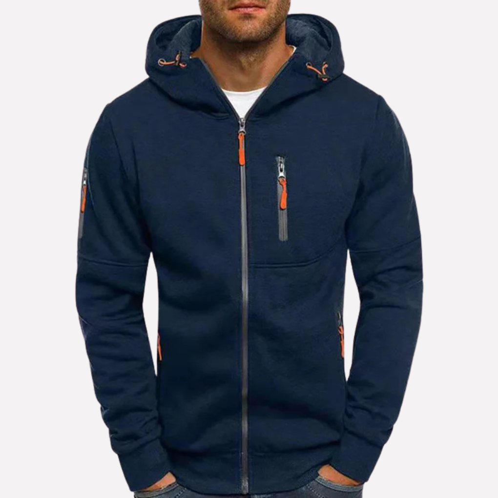 Stylish Hooded Sweatshirt Jacket