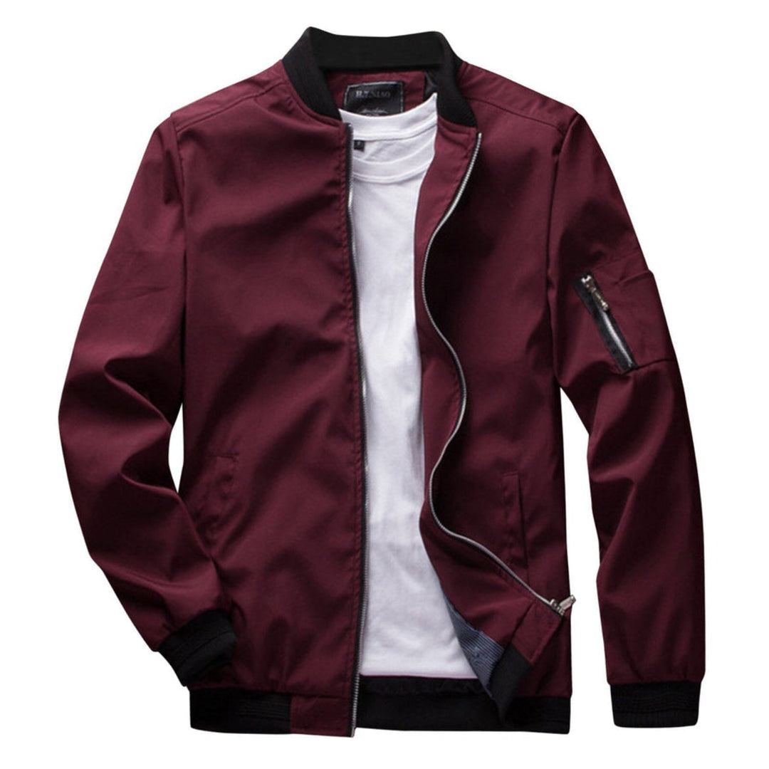 Lightweight Zip-Up Jacket for Men with Practical Pocket