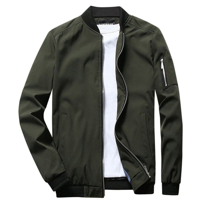 Lightweight Zip-Up Jacket for Men with Practical Pocket